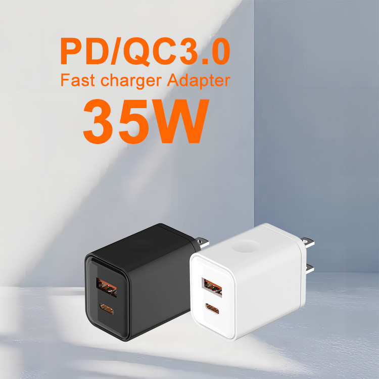 Original 35w Super Fast Charger Eu Cn Plug Gan Fast Charger With 3a Type C Cable for Mobile Phone 15w 33w 35w Charger