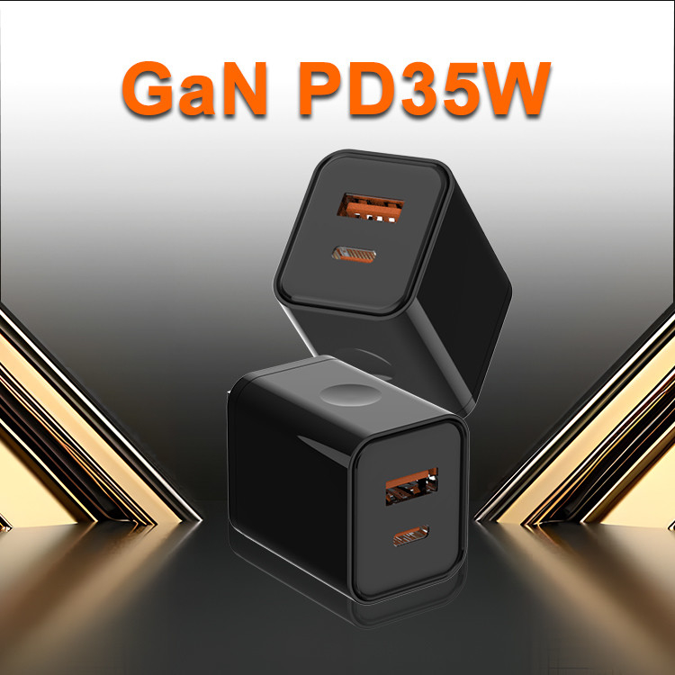 Original 35w Super Fast Charger Eu Cn Plug Gan Fast Charger With 3a Type C Cable for Mobile Phone 15w 33w 35w Charger