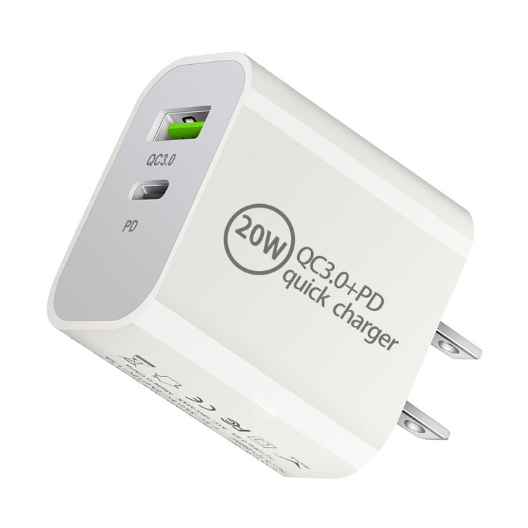 20w Usb C Charger Portable Fast Charger Type C Mobile Phone Charger Pd Quick Charge3.0 Power Adapter for Handsets Laptop