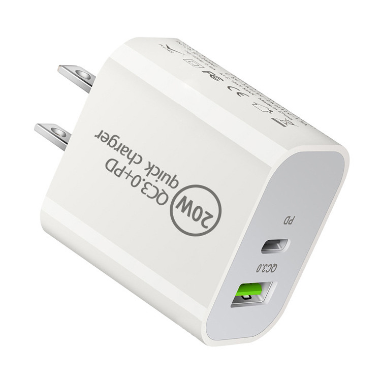 20w Usb C Charger Portable Fast Charger Type C Mobile Phone Charger Pd Quick Charge3.0 Power Adapter for Handsets Laptop