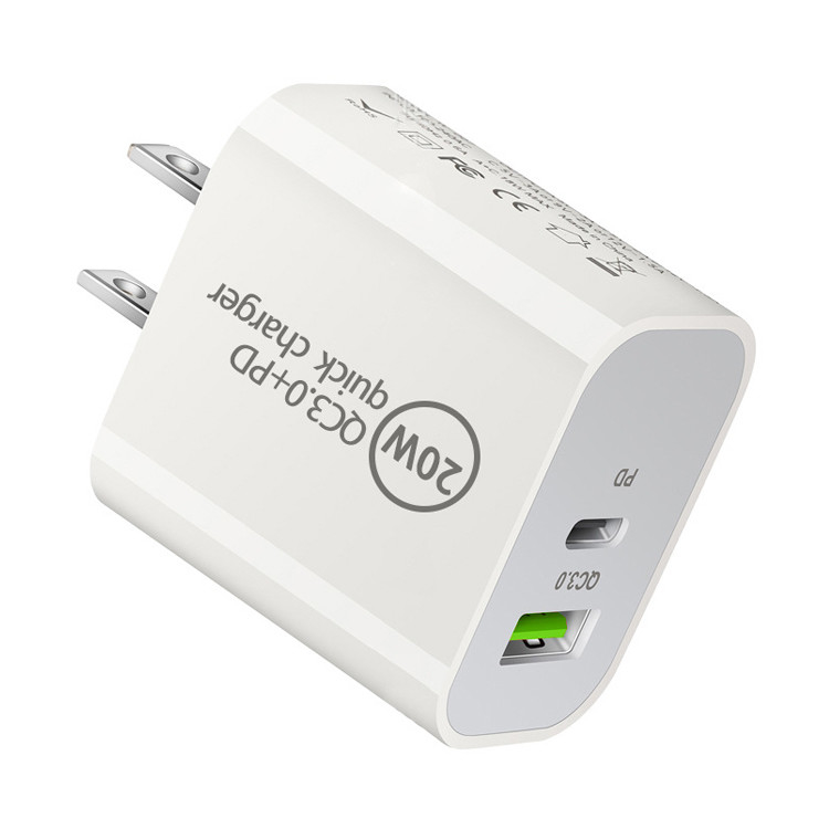 20w Usb C Charger Portable Fast Charger Type C Mobile Phone Charger Pd Quick Charge3.0 Power Adapter for Handsets Laptop